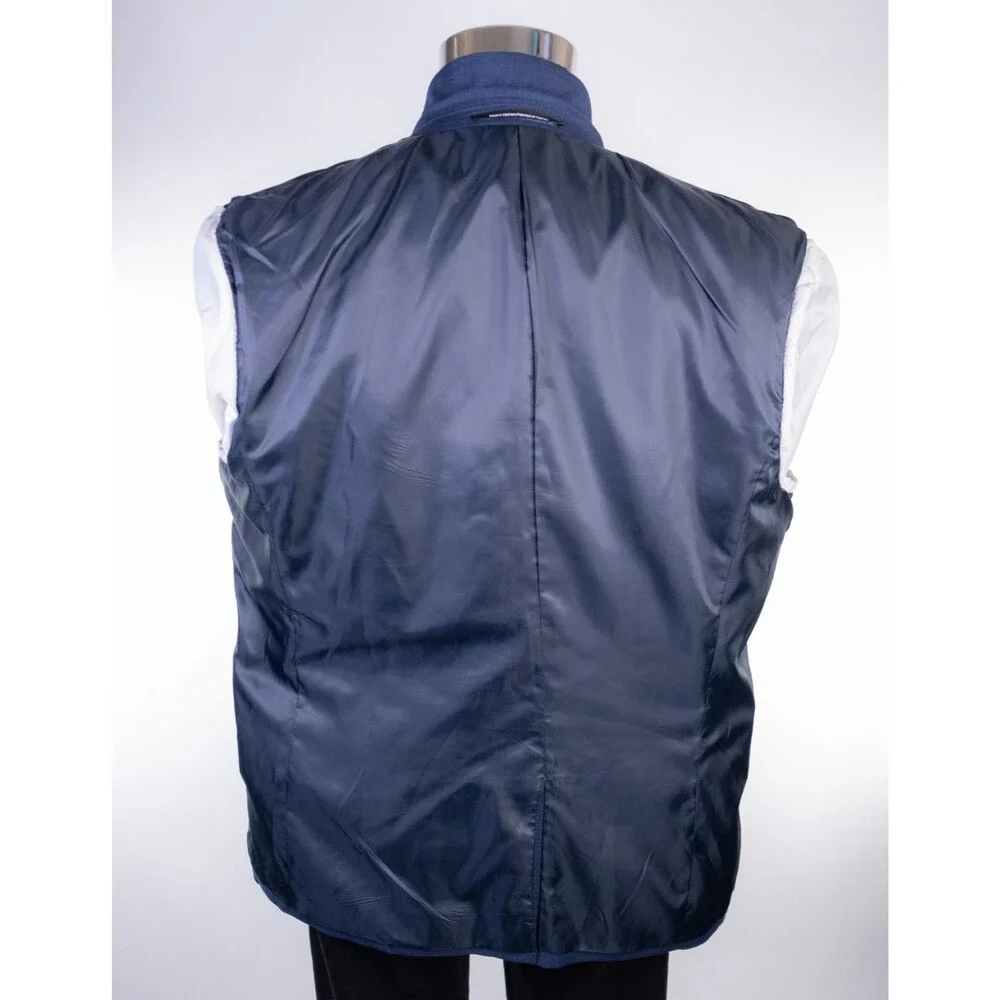H&M Sport Coat Jacket Blue Sz 42R Casual Jacket Two Button Poly Blend